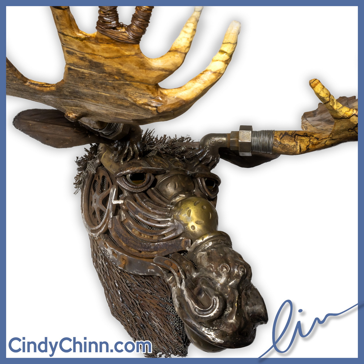 Художница Синди Чинн создаёт потрясающие скульптуры из металлолома