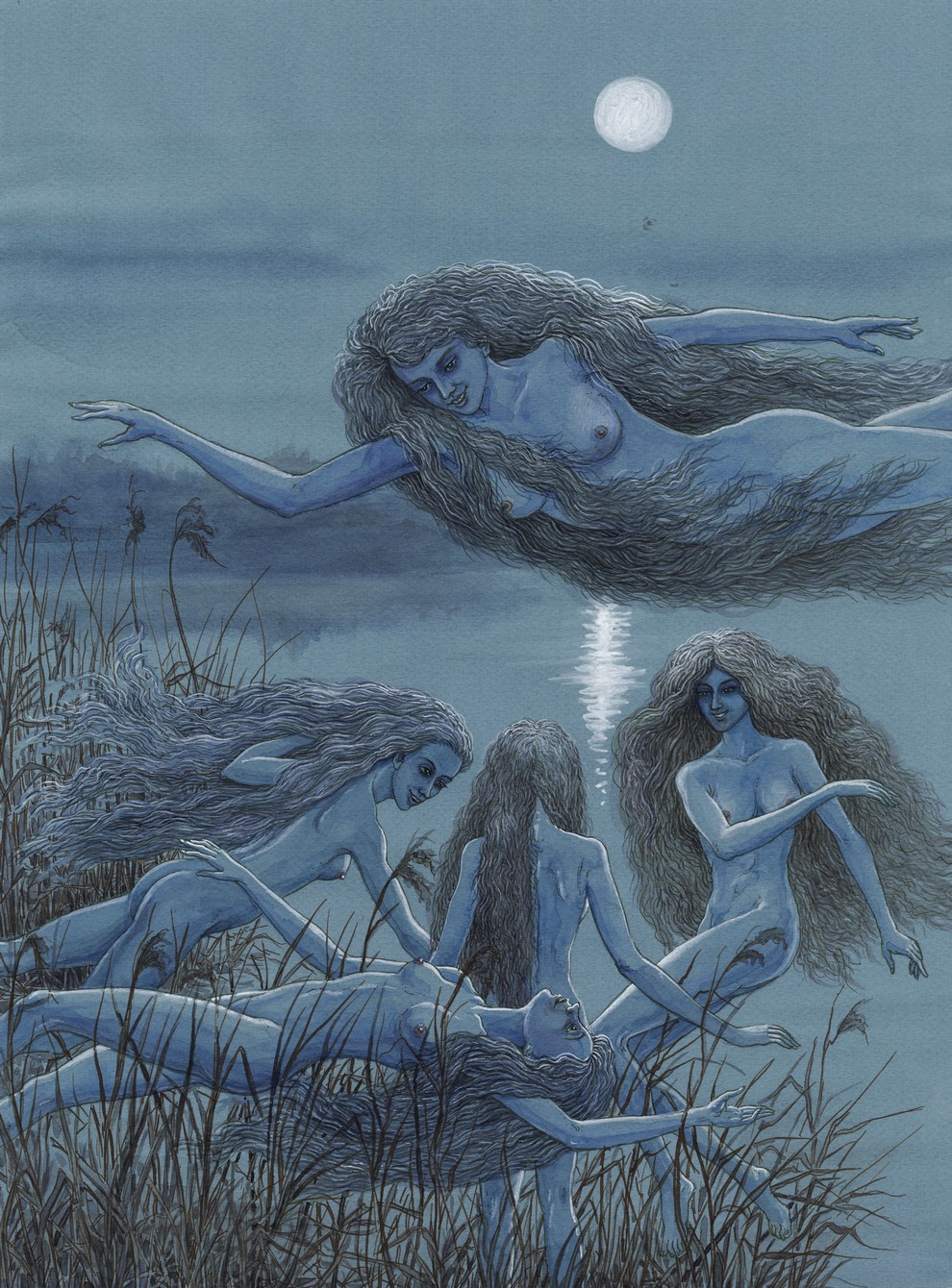 Крутые пугающие фольклорные и мифологические картины Валерия Слаука