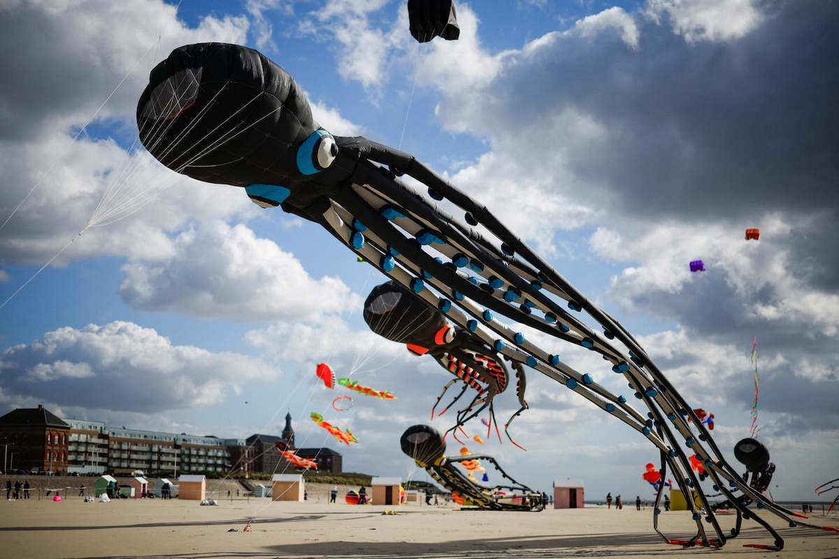 Международный фестиваль воздушных змеев во Франции