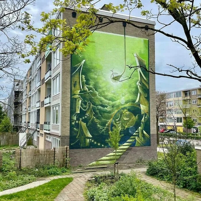 Голландский художник и уникальные примеры уличного искусства