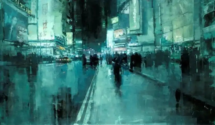 Своеобразные атмосферные городские пейзажи от художника Джереми Манна непогода, Джереми, НьюЙорке, Стрит, Маркет, 17Вечерний, 20Закат, 19НьюЙорк, 18Последний, Даунтауне, дождь, Американский, 16Туманная, Сквер, ночью, Авеню, собора, 14Снаружи, 13Композиция, Юнион