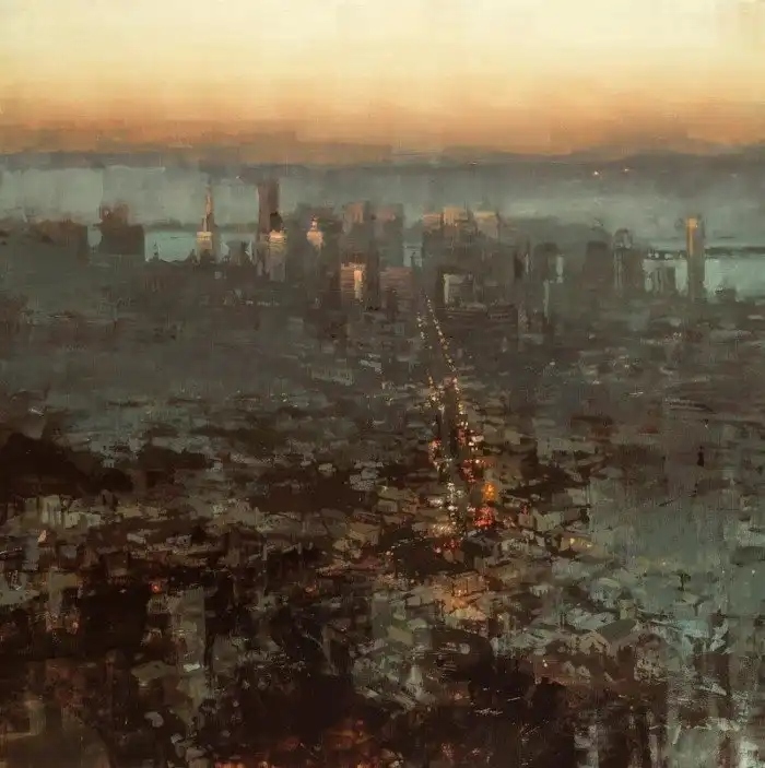 Своеобразные атмосферные городские пейзажи от художника Джереми Манна непогода, Джереми, НьюЙорке, Стрит, Маркет, 17Вечерний, 20Закат, 19НьюЙорк, 18Последний, Даунтауне, дождь, Американский, 16Туманная, Сквер, ночью, Авеню, собора, 14Снаружи, 13Композиция, Юнион