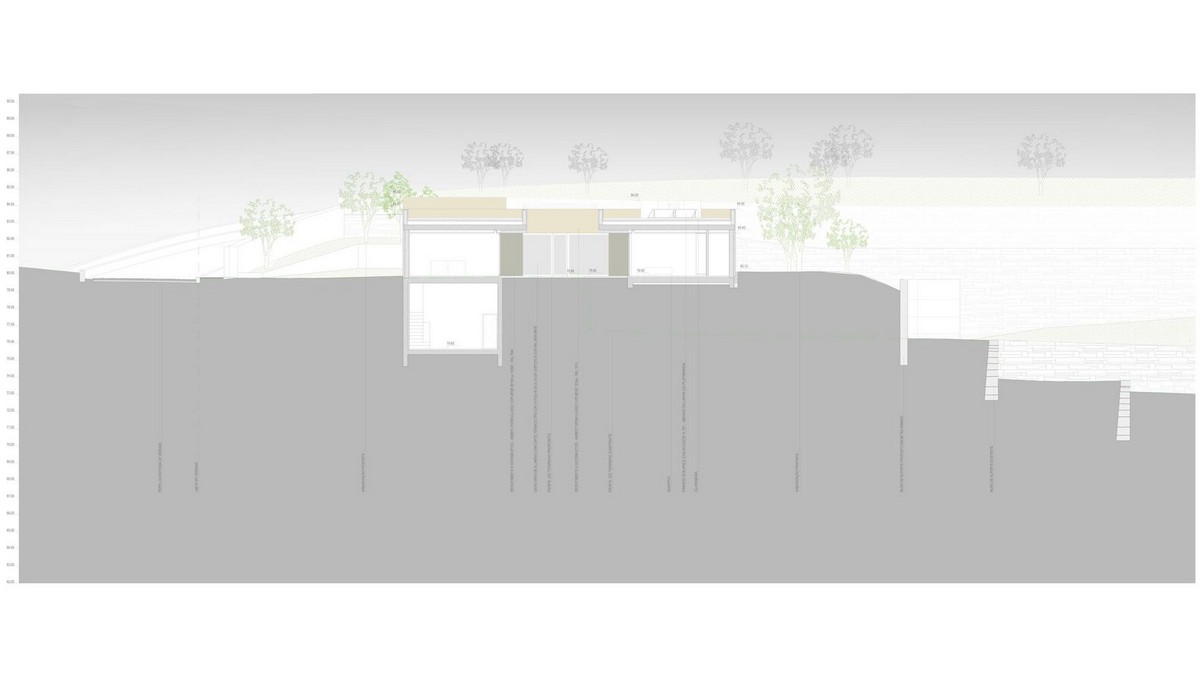 Вечерний вид на освещённый дом