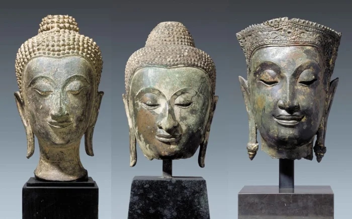 Бронзовые головы Будды