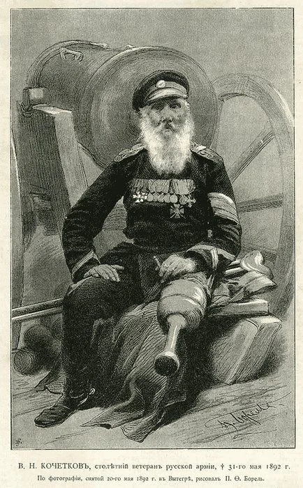 Гравюра с изображением Кочеткова