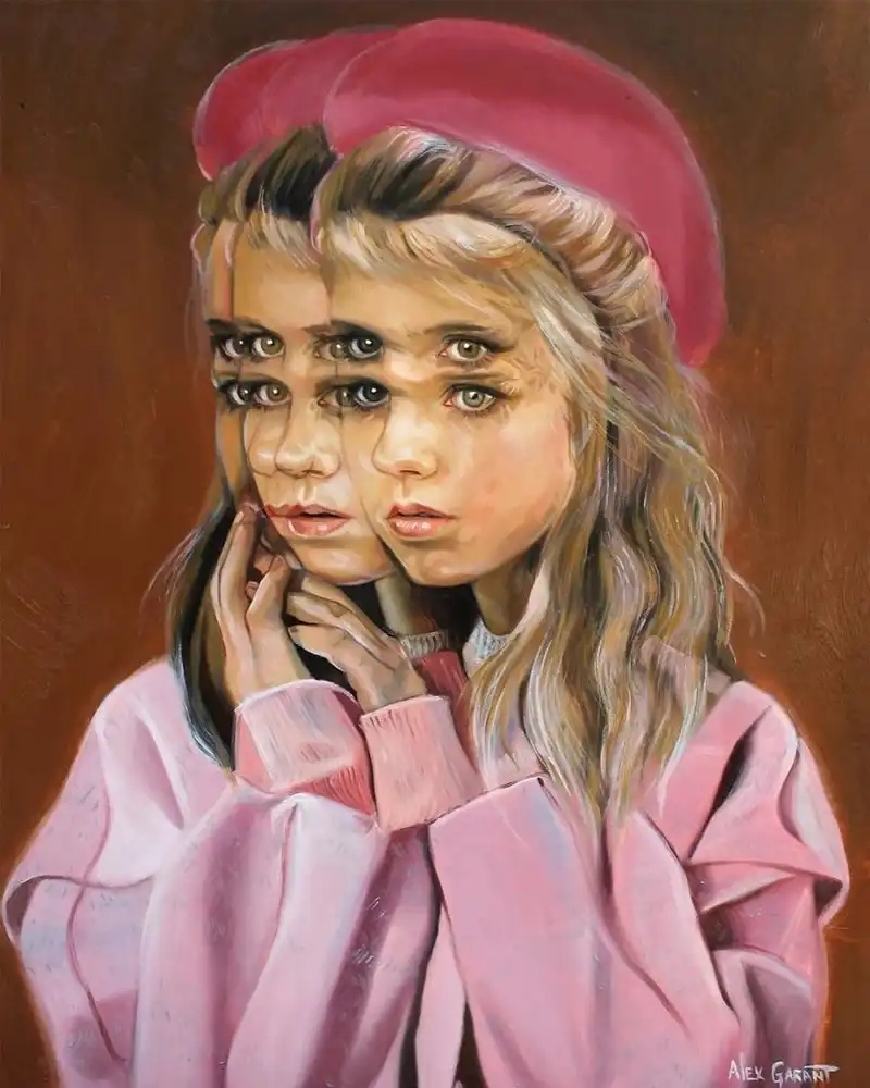 Портрет с эффектом вибрации