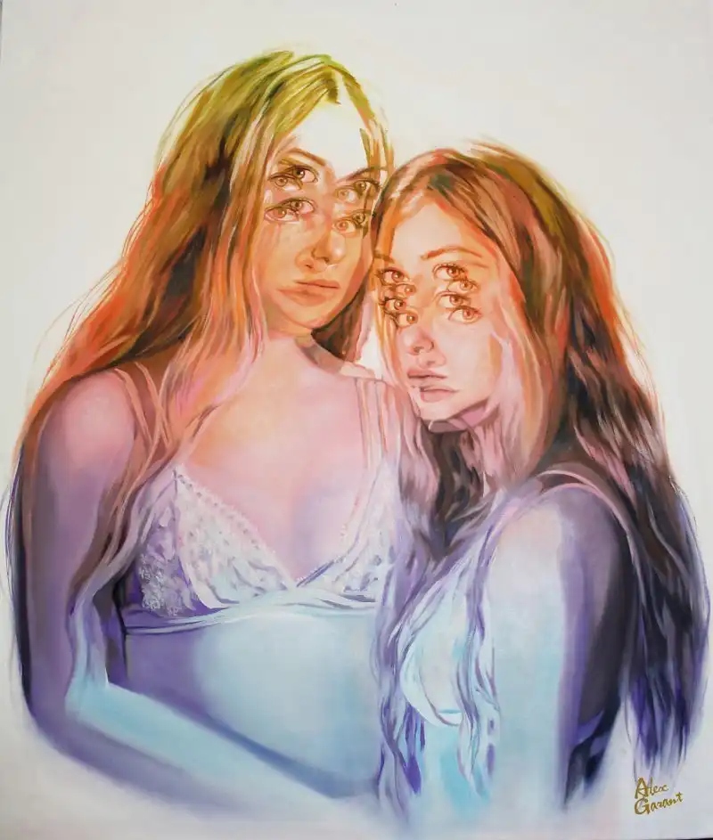 Портрет с геометрическим раздвоением