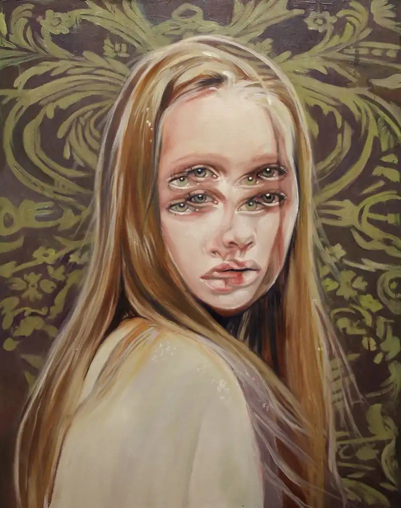 Портрет с эффектом мерцания