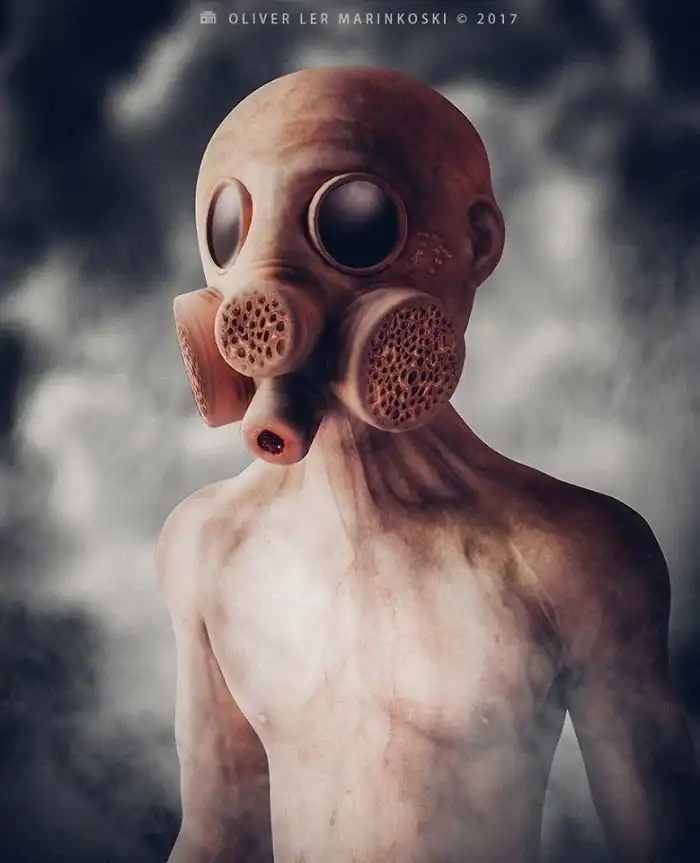 Жуткие миры Оливера Маринкоски: фотоманипуляции, от которых мурашки по коже