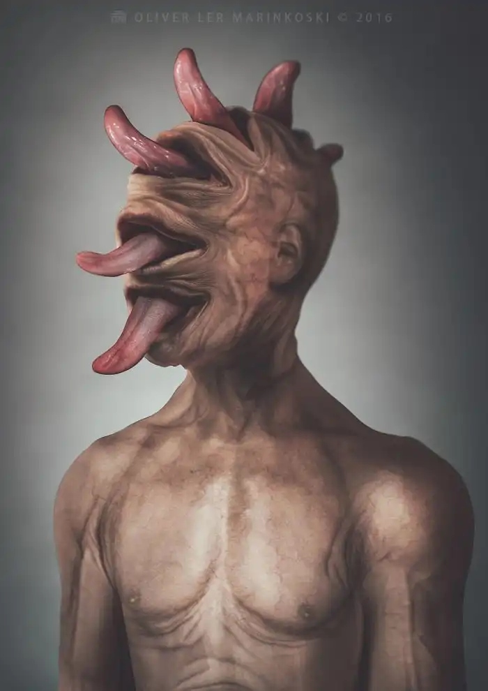 Жуткие миры Оливера Маринкоски: фотоманипуляции, от которых мурашки по коже